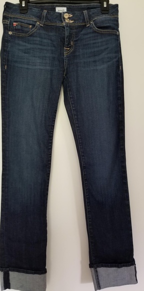 Hudson Jeans Denim - Hudson Crop Ginny Straight with Cuff. Size 28.